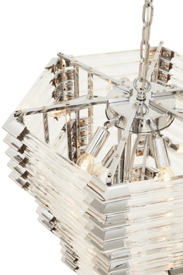 Karli 3 Tier Glass Statement Pendant Light