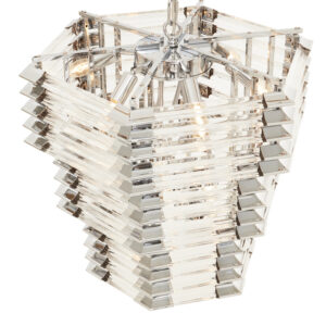 Karli 3 Tier Glass Statement Pendant Light