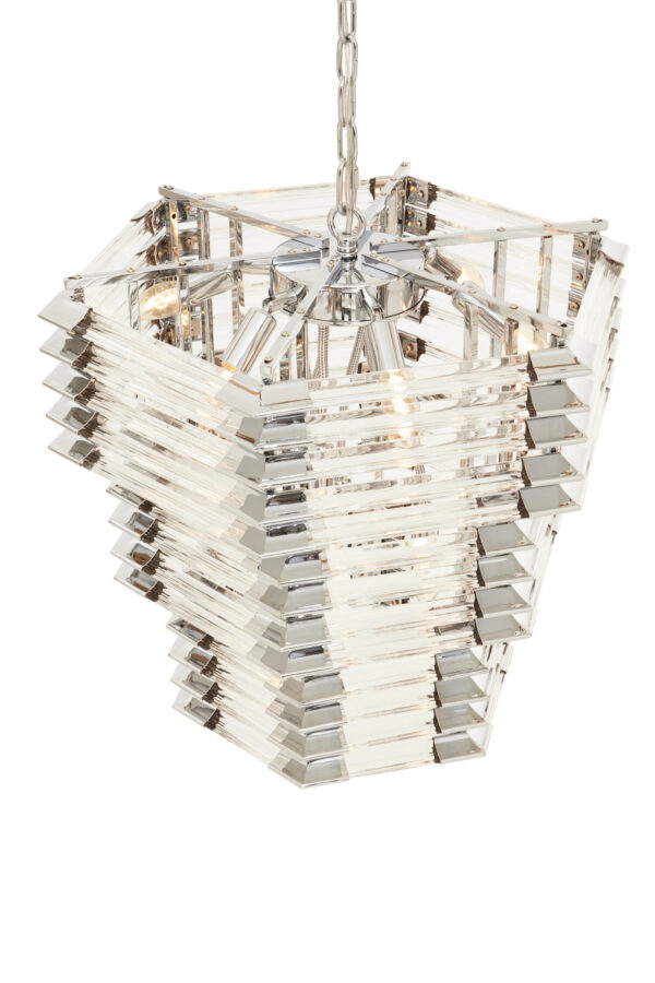 Karli 3 Tier Glass Statement Pendant Light
