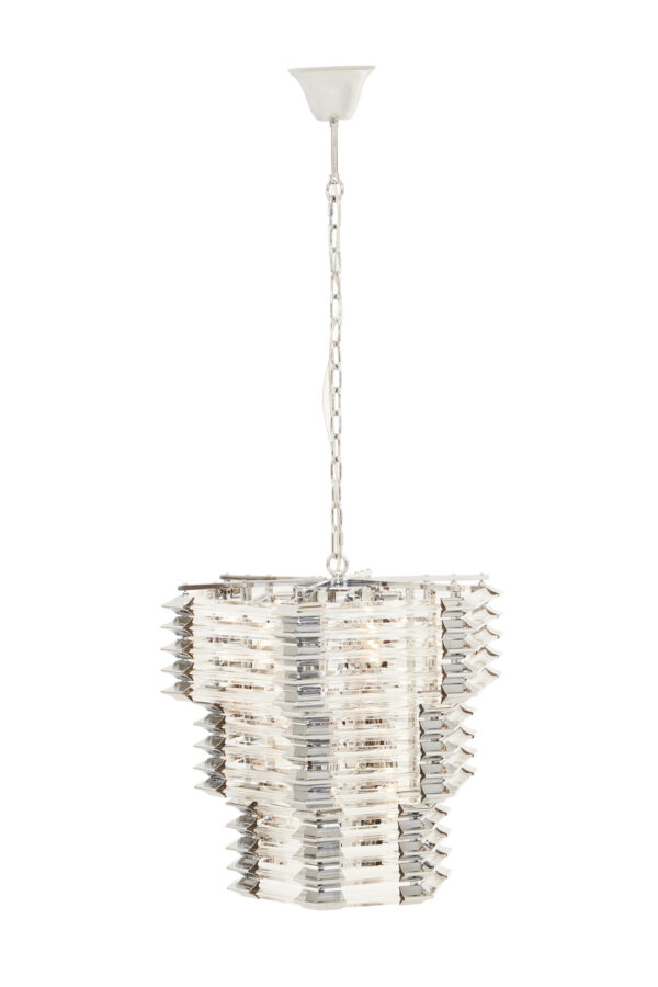 Karli 3 Tier Glass Statement Pendant Light