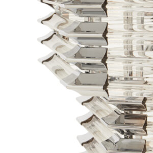 Karli Glass And Chrome Finish Prism Light With Fifteen Bulbs
