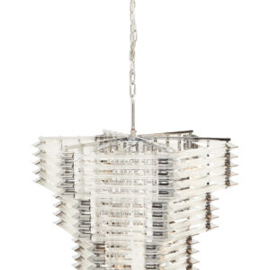 Karli Glass And Chrome Finish Prism Light With Fifteen Bulbs