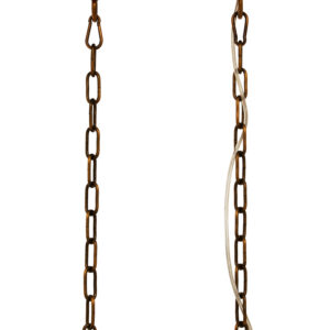 Karlo Metal Brass Finish Pendant Light With Eight Bulbs