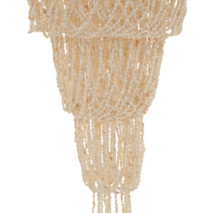 Palu Natural White and Amber Shell Large Pendant Shade