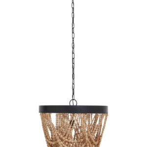 Lapiz Wooden Beads Chandelier