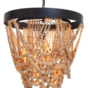 Lapiz Wooden Beads Chandelier