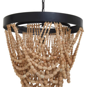 Lapiz Wooden Beads Chandelier