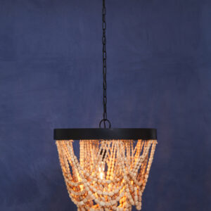 Lapiz Wooden Beads Chandelier