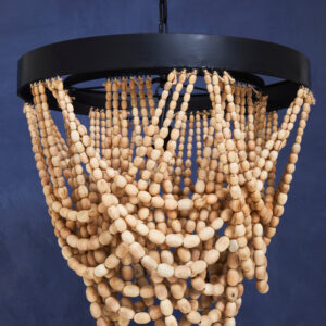 Lapiz Wooden Beads Chandelier