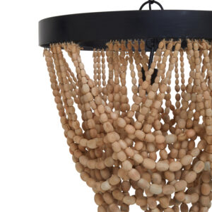 Lapiz Wooden Beads Chandelier