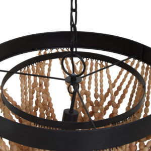 Lapiz Wooden Beads Chandelier