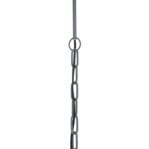Lapiz Antique White Wooden Beads and Grey Pendant Light