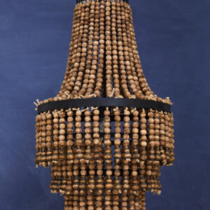Lapiz Wooden Beads Large Chandelier