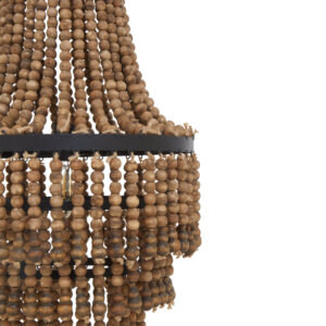 Lapiz Wooden Beads Large Chandelier