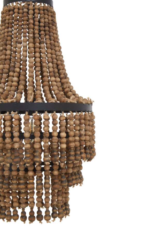 Lapiz Wooden Beads Large Chandelier