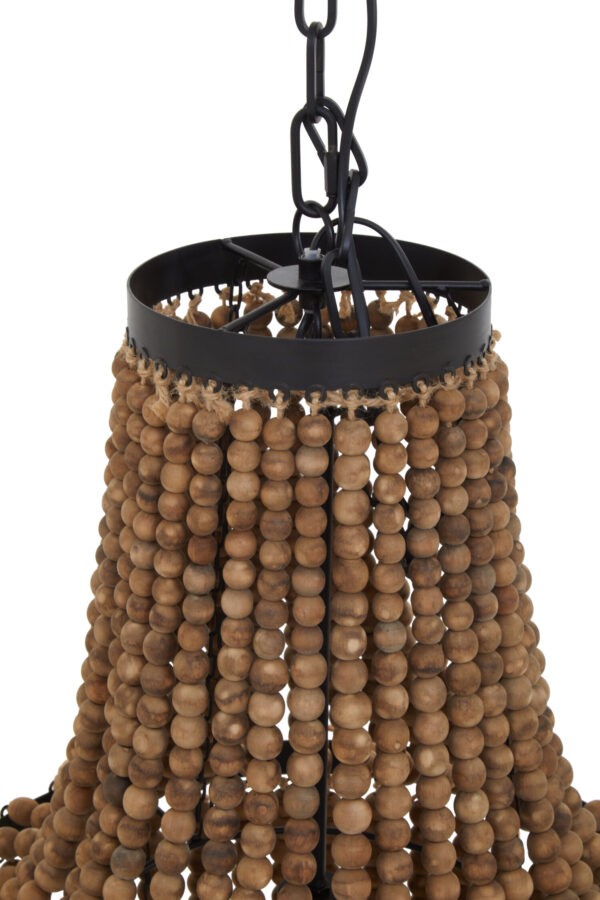 Lapiz Wooden Beads Large Chandelier