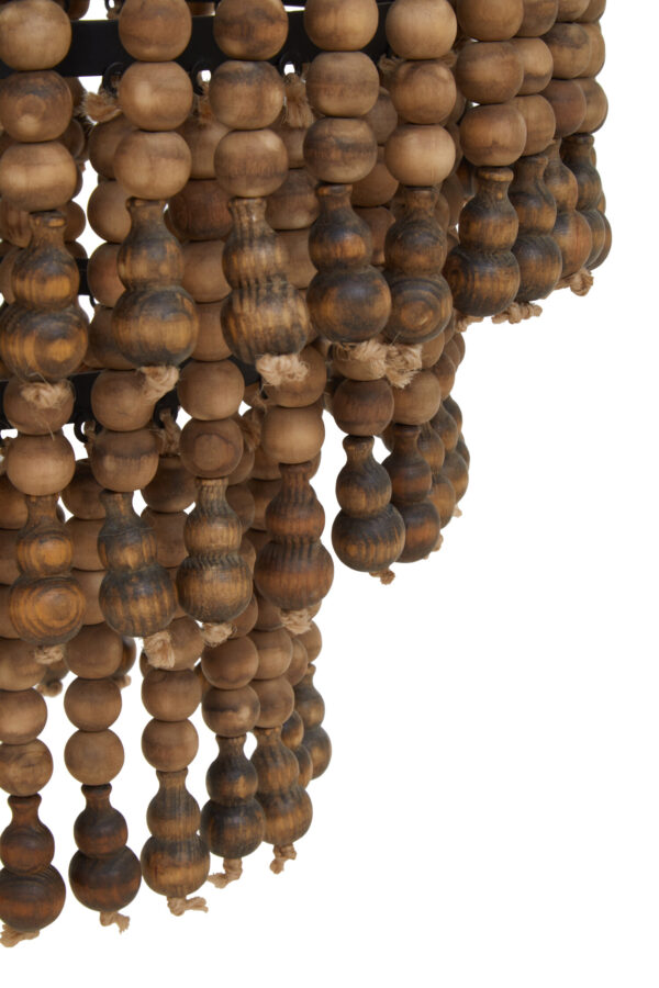 Lapiz Wooden Beads Large Chandelier