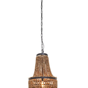 Lapiz Wooden Beads Large Chandelier
