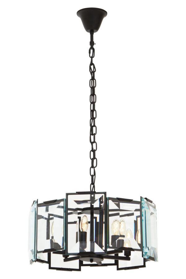 Babylon Black Small 6 Light Chandelier