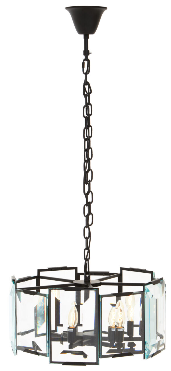 Babylon Black Small 6 Light Chandelier