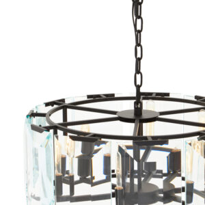 Babylon Black Medium 6 Light Chandelier