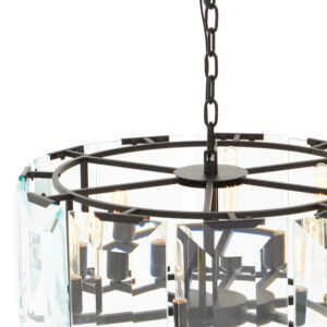 Babylon Black Medium 6 Light Chandelier