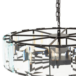 Babylon Large Black 12 Light Chandelier