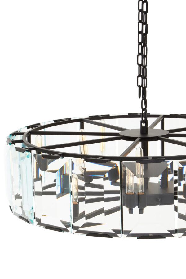 Babylon Large Black 12 Light Chandelier