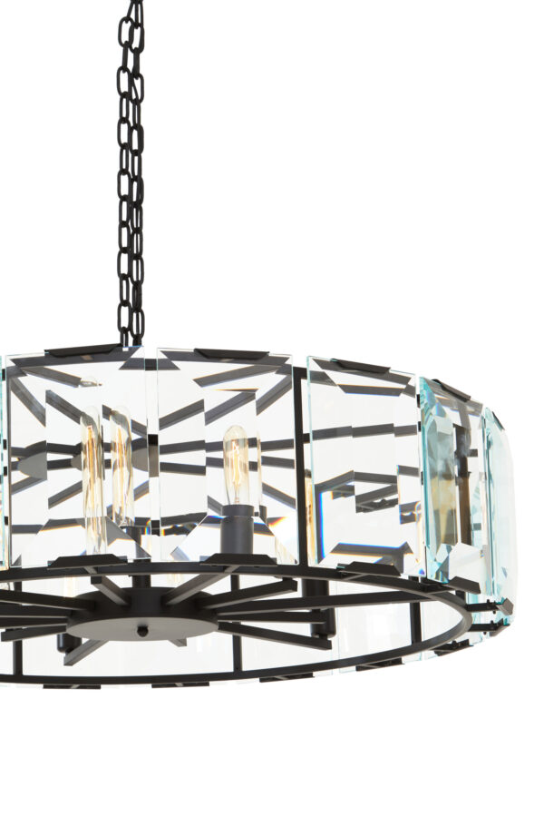 Babylon Large Black 12 Light Chandelier