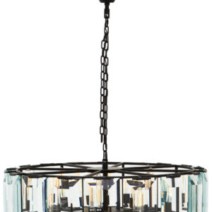 Babylon Large Black 12 Light Chandelier