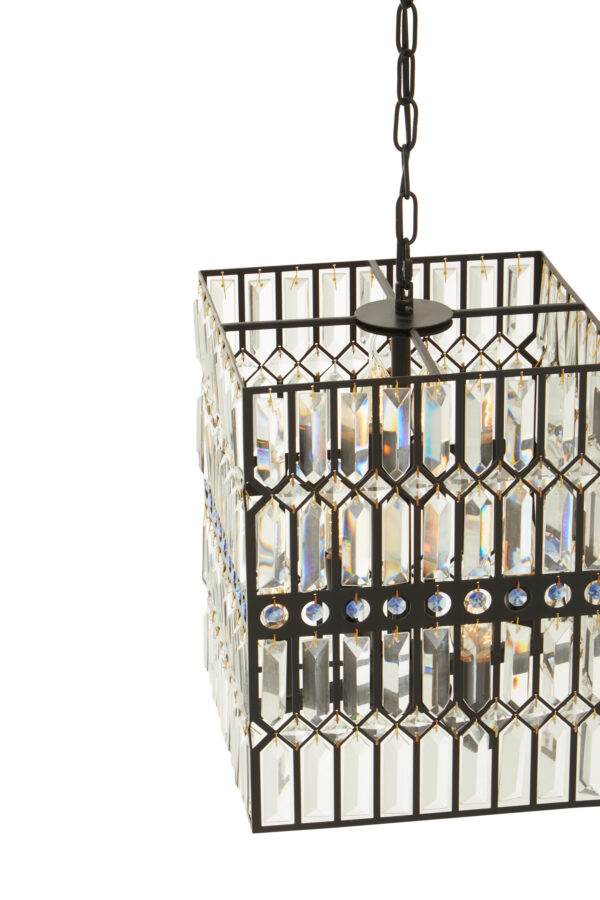 Babylon Black  Crystal 6 Light Pendant Light