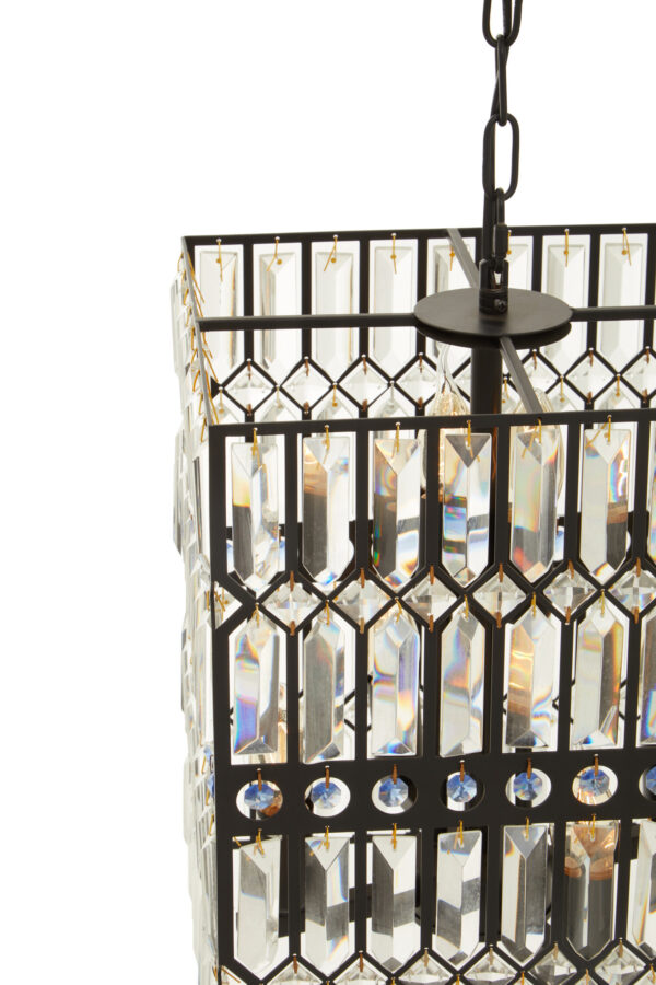 Babylon Black  Crystal 6 Light Pendant Light