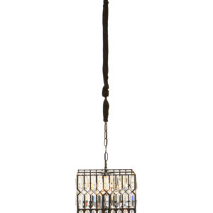 Babylon Black  Crystal 6 Light Pendant Light