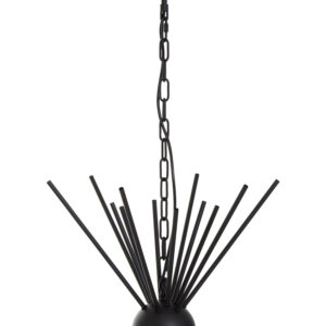 Yara Matt Black 12 Bulb Statement Pendant Light