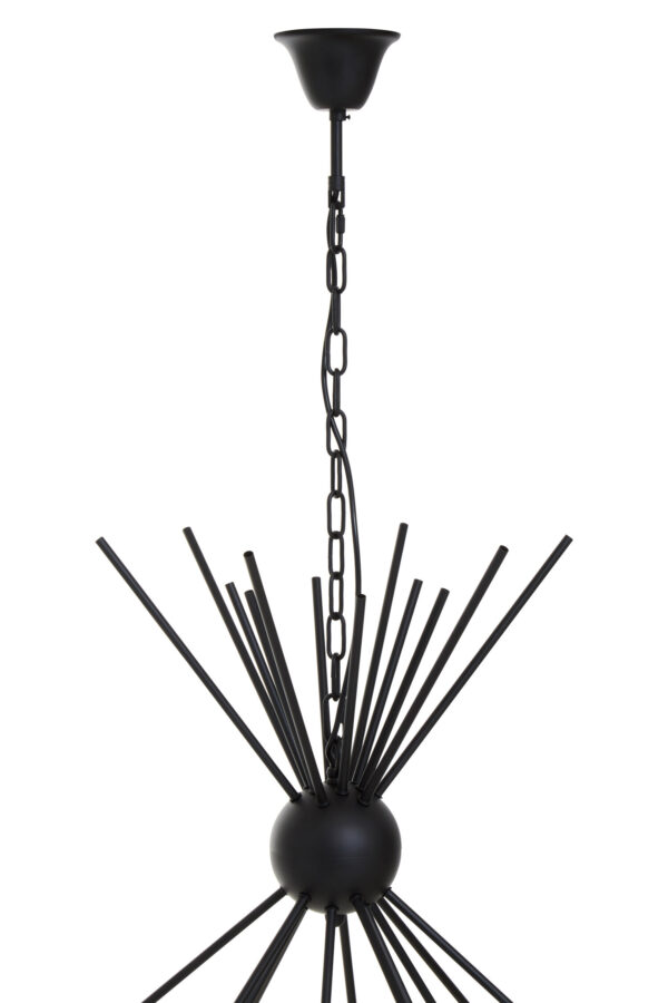 Yara Matt Black 12 Bulb Statement Pendant Light