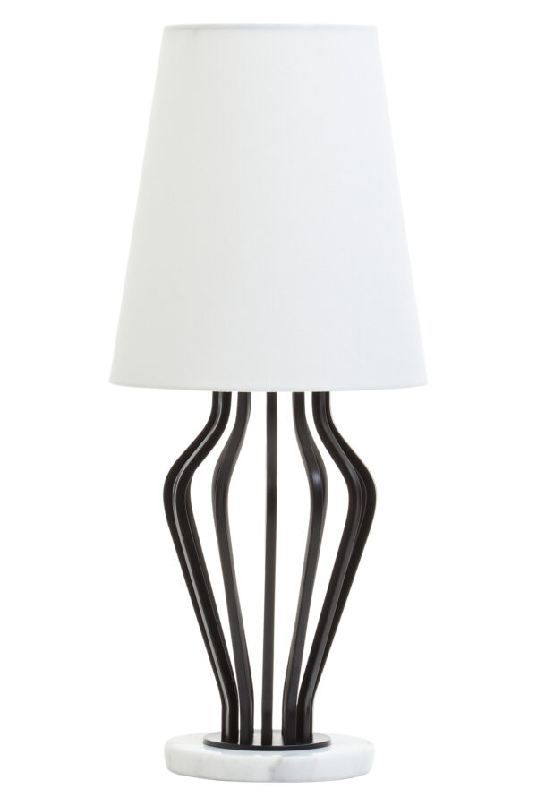 Zada Black And White Table Lamp