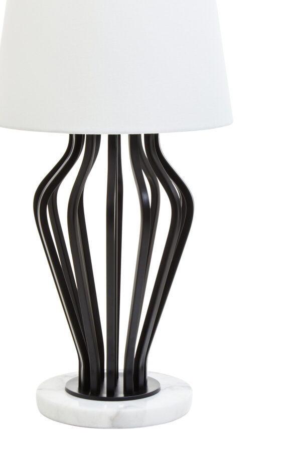 Zada Black And White Table Lamp