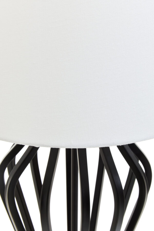 Zada Black And White Table Lamp