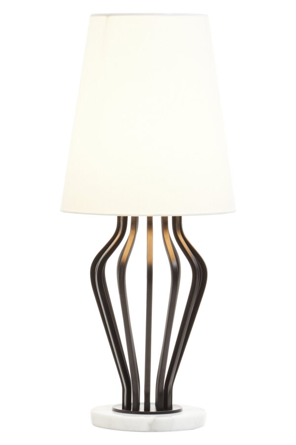 Zada Black And White Table Lamp
