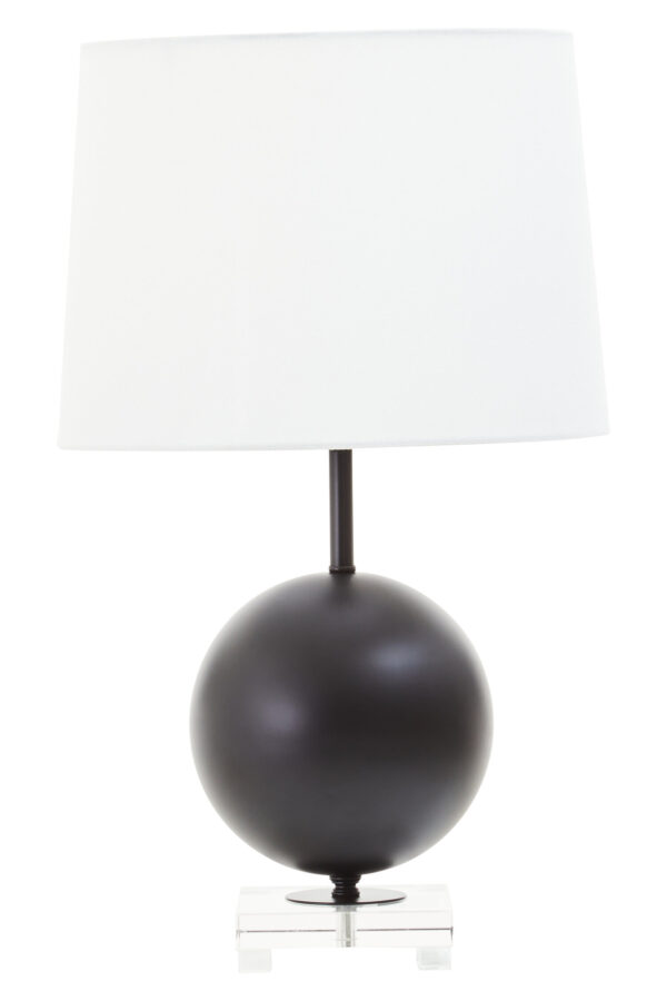 Zena Black Sphere Table Lamp