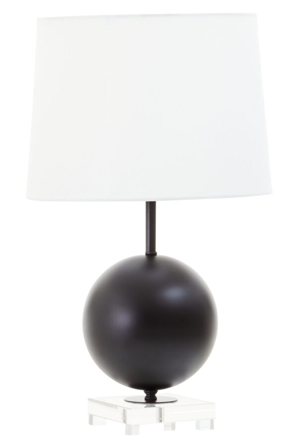 Zena Black Sphere Table Lamp