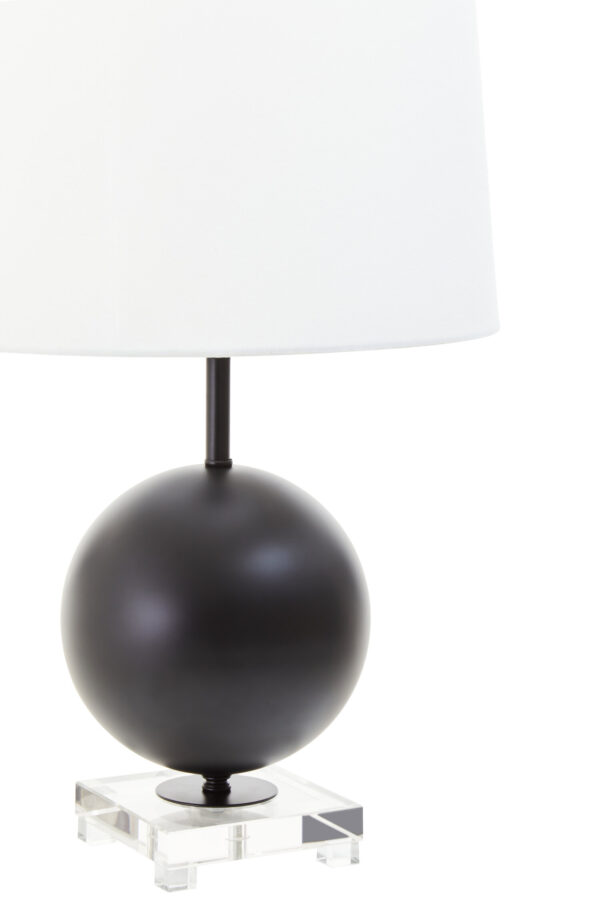 Zena Black Sphere Table Lamp