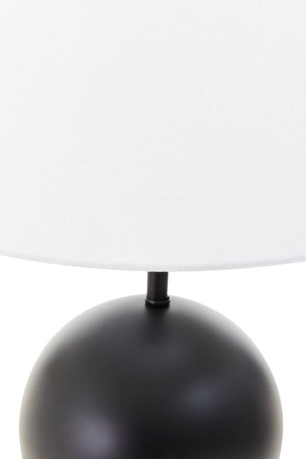 Zena Black Sphere Table Lamp