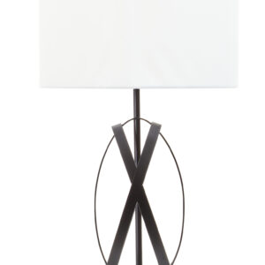Zaina Black Cross Table Lamp