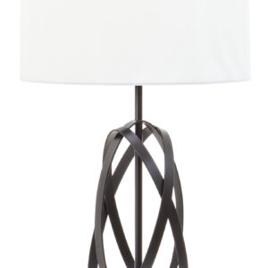 Zaina Black Cross Table Lamp