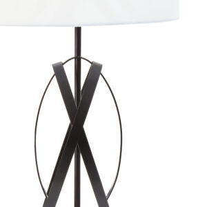 Zaina Black Cross Table Lamp