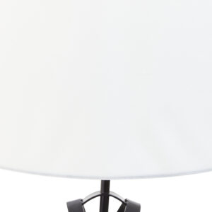 Zaina Black Cross Table Lamp