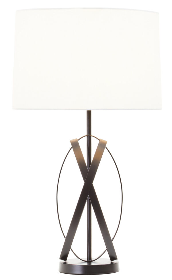 Zaina Black Cross Table Lamp
