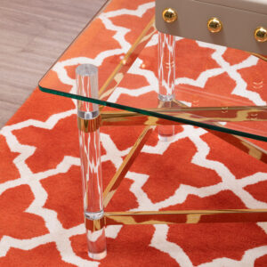 Bosie Kensington Townhouse Small Orange Hand Woven Rug