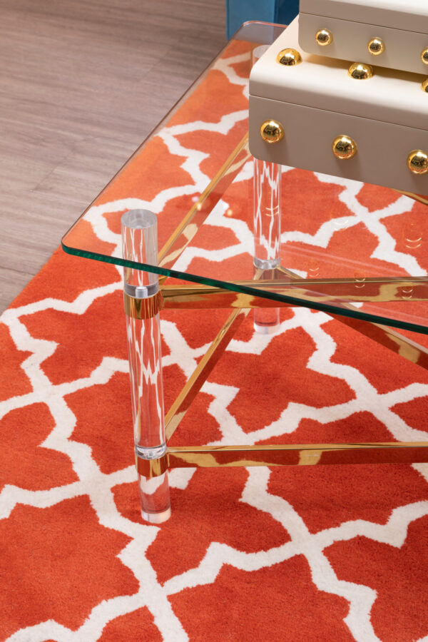 Bosie Kensington Townhouse Small Orange Hand Woven Rug